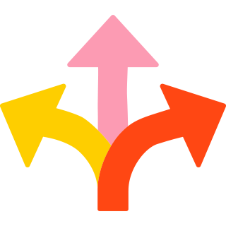 Tres flechas apuntando hacia arriba
