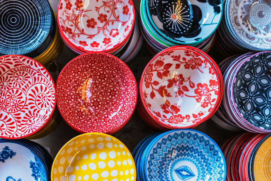 Image of colourful bowls