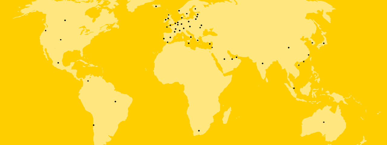 Map of BlackRock office locations