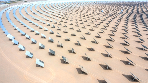 A large scale solar farm