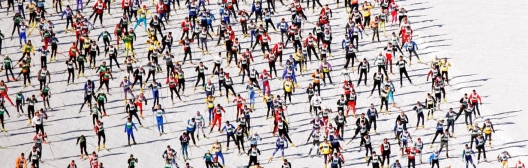 People skiing