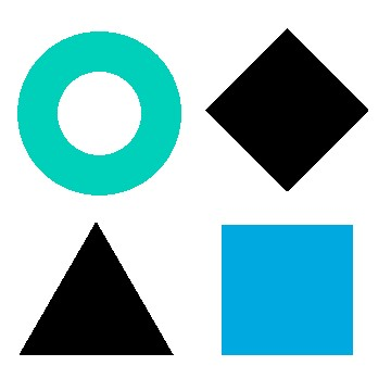 A stack of difference shapes stacked on one another