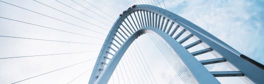 A close-up of a bridge