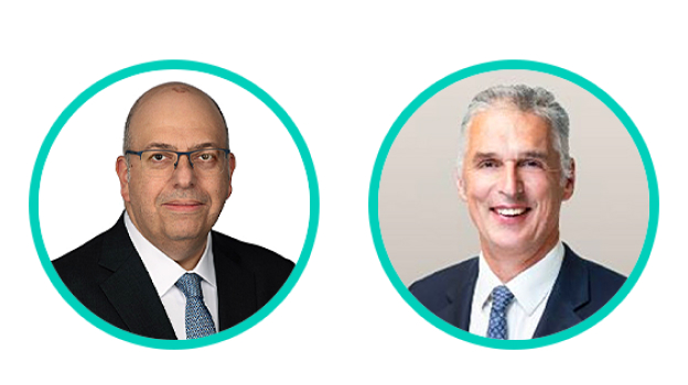 Image of Tarek Chouman, Global Head of the Aladdin Client Business, and Mark O’Hare, Vice Chairman for BlackRock