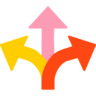3 directional arrow icon