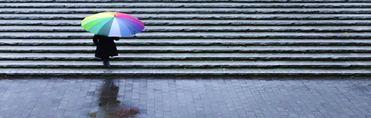 Women with umbrella