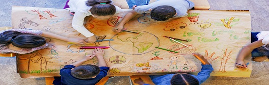 Students on desk