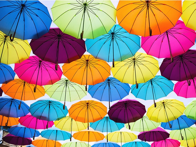 Colorful umbrellas 