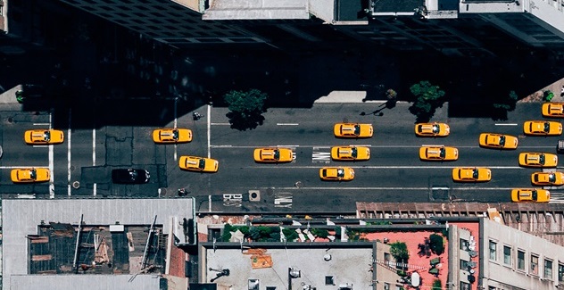 Traffic on urban road