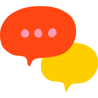 Conversation bubble icons 