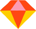 An illustration of a diamond