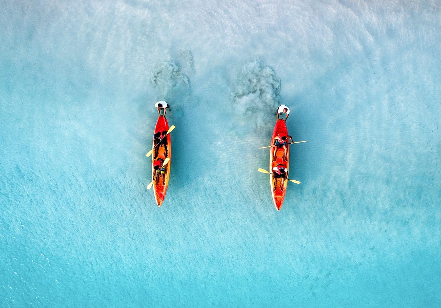 Twee kayaks