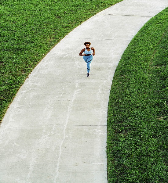 Woman running