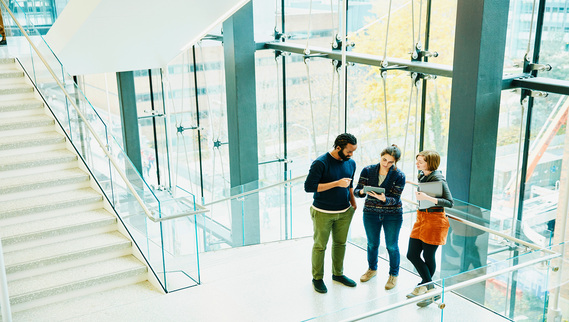 people having discussions