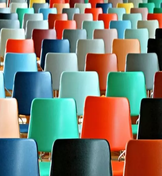 Colourful chairs