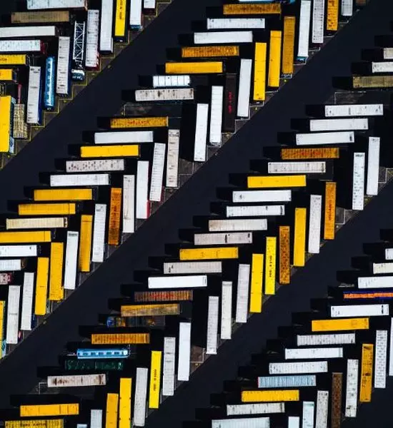 Yellow, white and black pattern